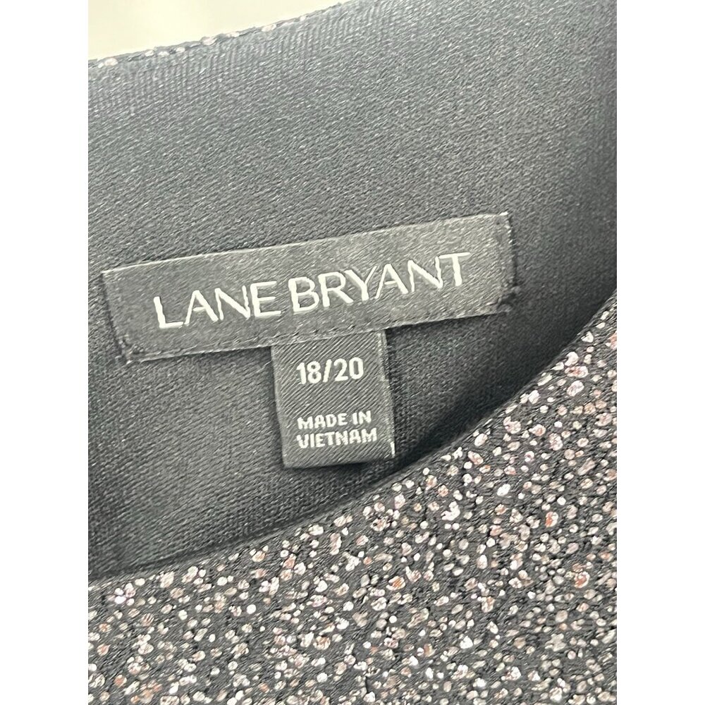 Lane Bryant Silver Metallic Shift Dress Sz 18/20 Sz 2X Cocktail Event Sparkly - Picture 2 of 5